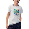 Tricou grafic Lifestyle „White Multi”