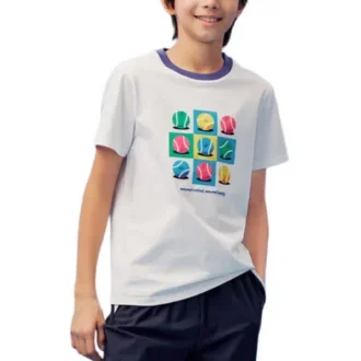 Tricou grafic Lifestyle „White Multi”