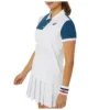 Tricou polo clasic „White Blue”
