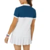 Tricou polo clasic „White Blue”