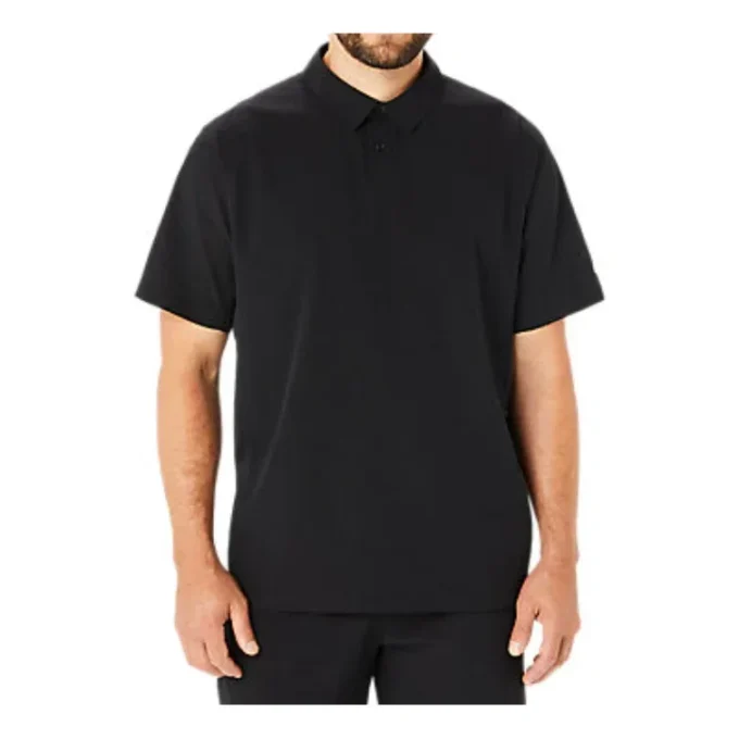 Tricou polo Jacquard cu panouri Actibreeze „Negru”