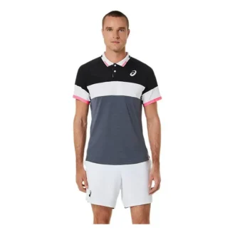 Tricou polo Match „Performance Black Carrier Grey”