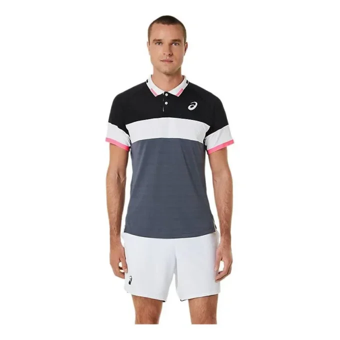 Tricou polo Match „Performance Black Carrier Grey”