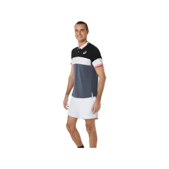 Tricou polo Match „Performance Black Carrier Grey”