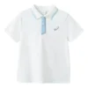 Tricou polo „White Blue”