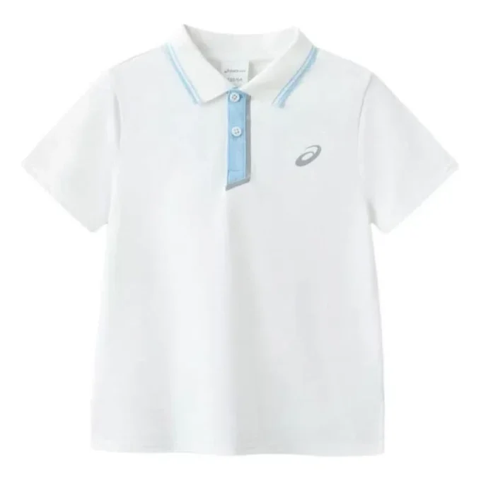Tricou polo „White Blue”